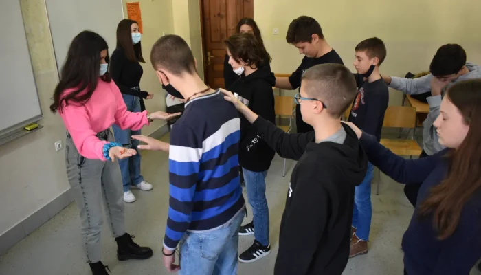 Animatori s učenicima osmih razreda