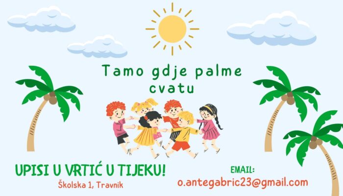 Zahtjev za upis u Privatnu predškolsku ustanovu “ o. Ante Gabrić” - Travnik