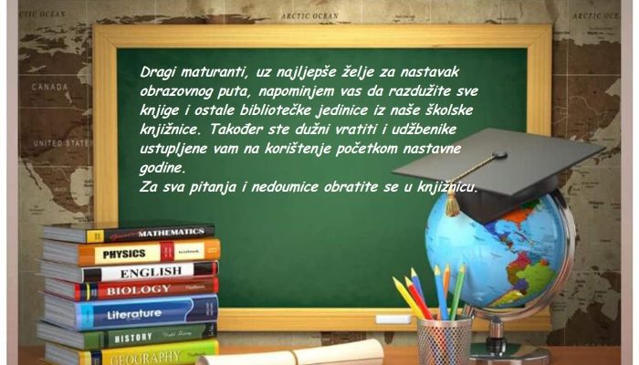 Obavijest za maturante