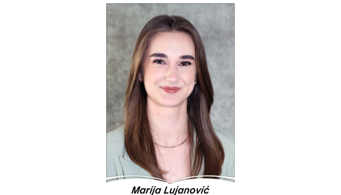 Marija Lujanović, učenica generacije Katoličkog školskog centra „Petar Barbarić“ – Gimnazija Travnik za školsku 2023./2024. godinu