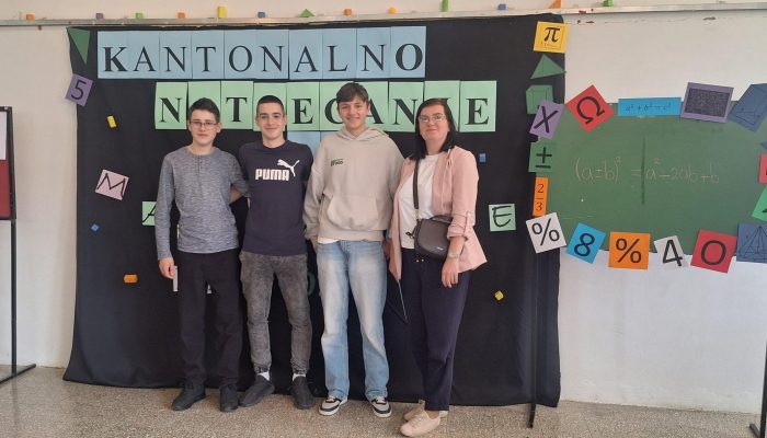 Kantonalnom natjecanju iz matematike koje je održano u Osnovnoj školi „Bila“.