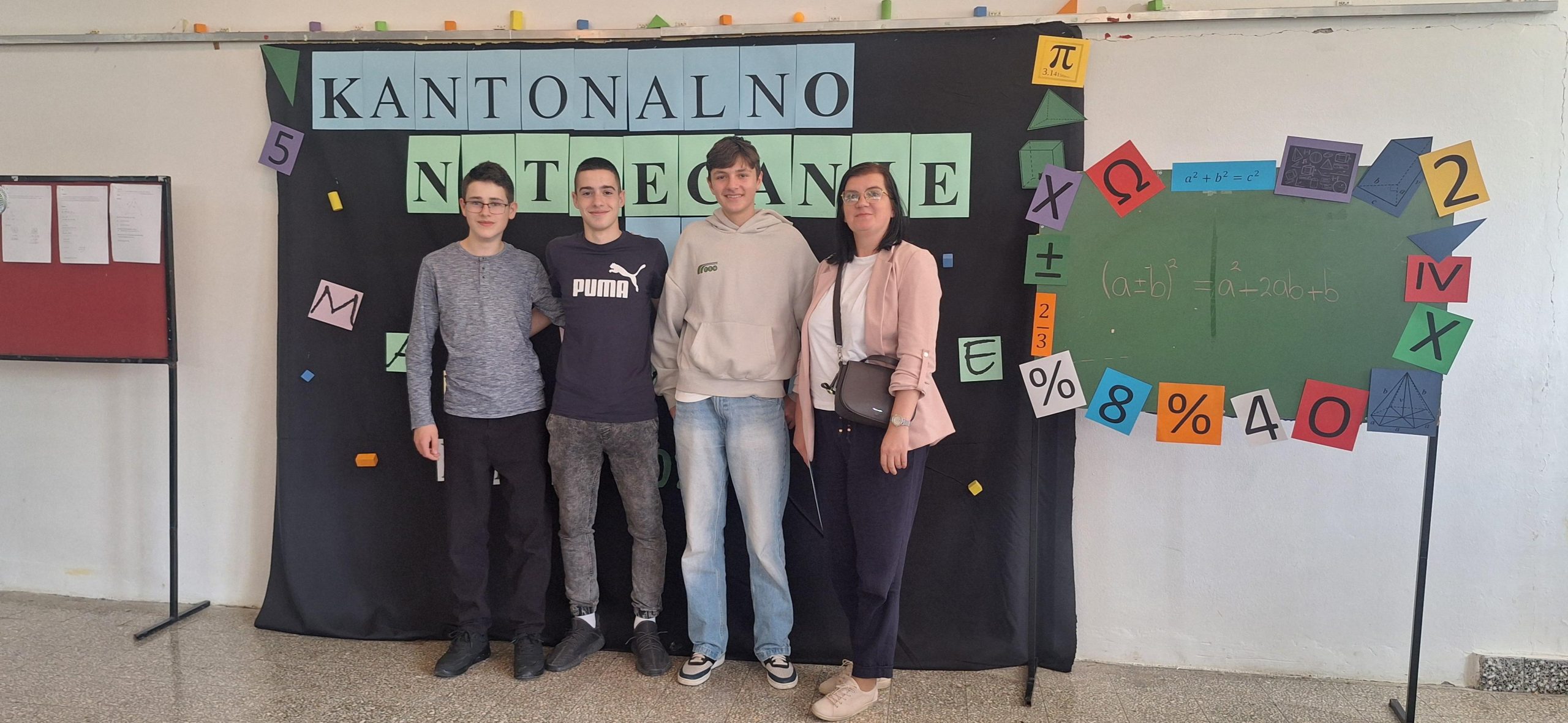 Kantonalnom natjecanju iz matematike koje je održano u Osnovnoj školi „Bila“.